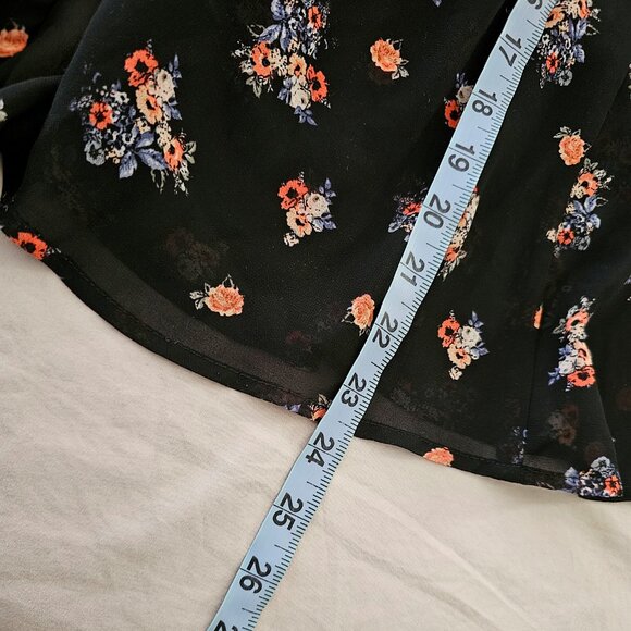 Torrid Plus Size Black Sheer Dress With Bell Sleeves - Picture 12 of 13